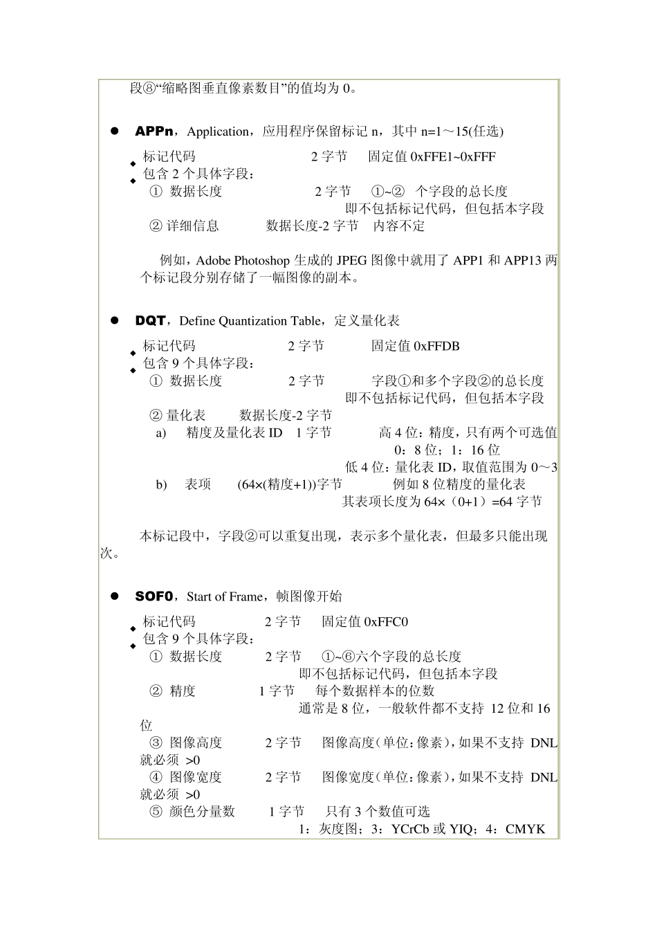 JPEG图片文件编解码详解_第3页