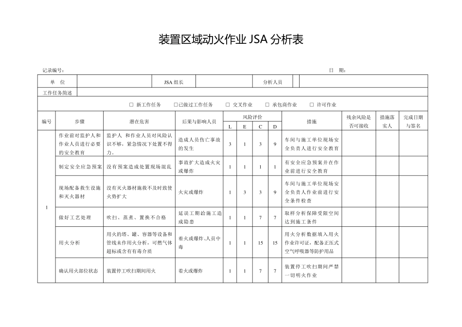 JSA分析表_第3页