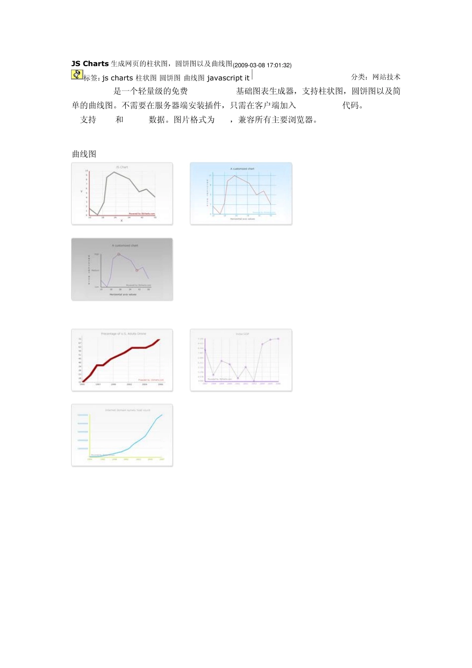 JSCharts生成网页的柱状图,圆饼图以及曲线_第1页