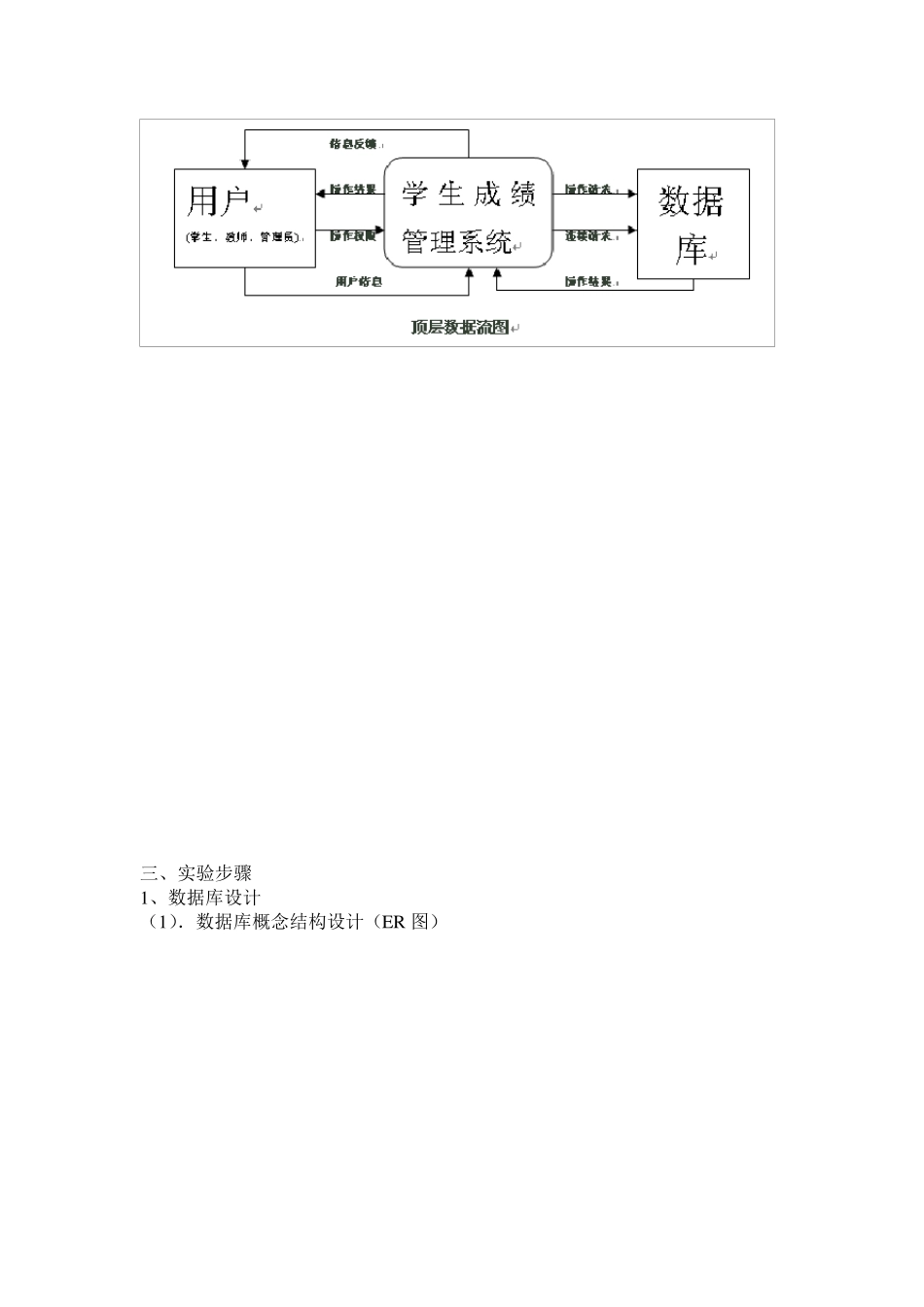 jsp学生成绩管理系统实验报告_第3页