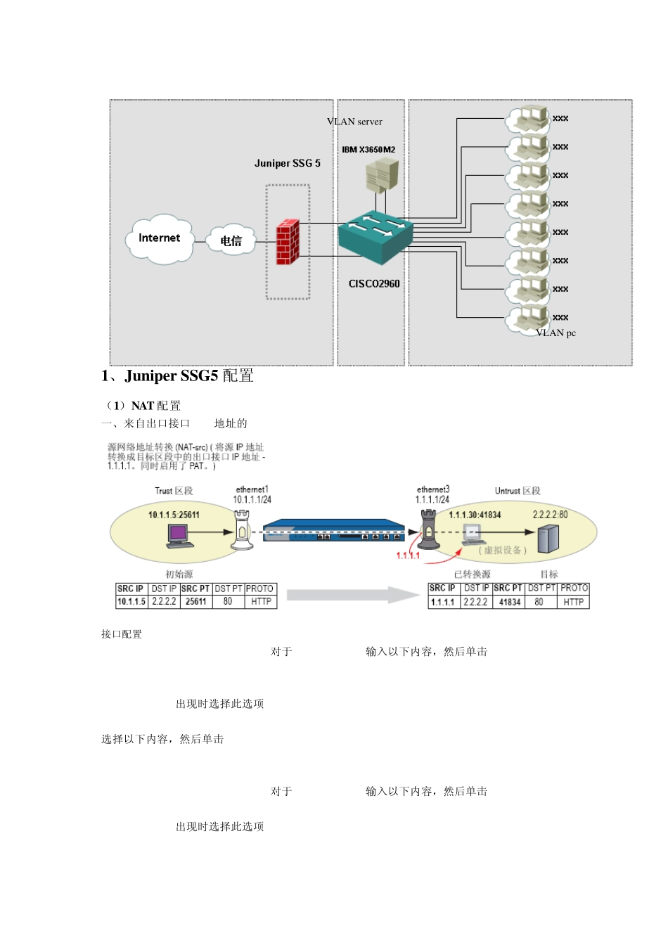 juniperSSG5配置_第1页