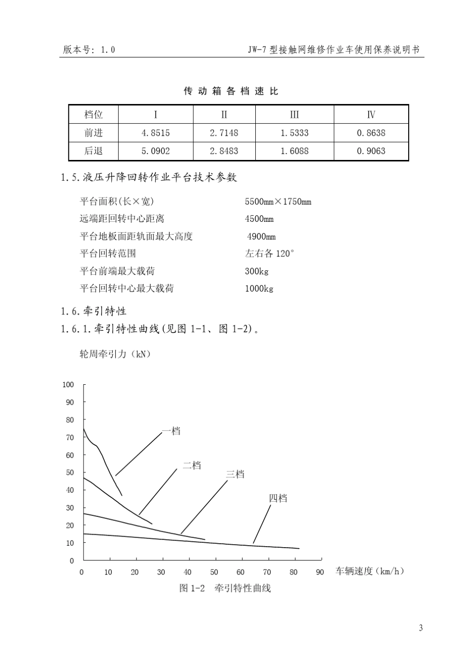 JW7型接触网检修作业车使用维修说明书正文_第3页