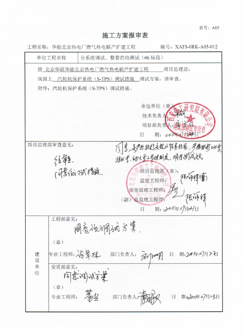 K12汽机保护系统(STPS)调试措施_第2页