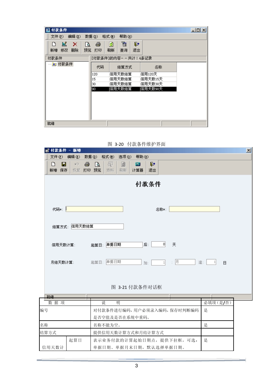 K3收款付款条件说明(含数据表结构)_第3页