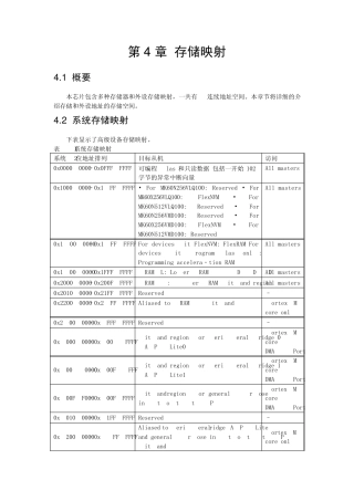 K60存储器映射(Rev6Ch04MemoryMap)