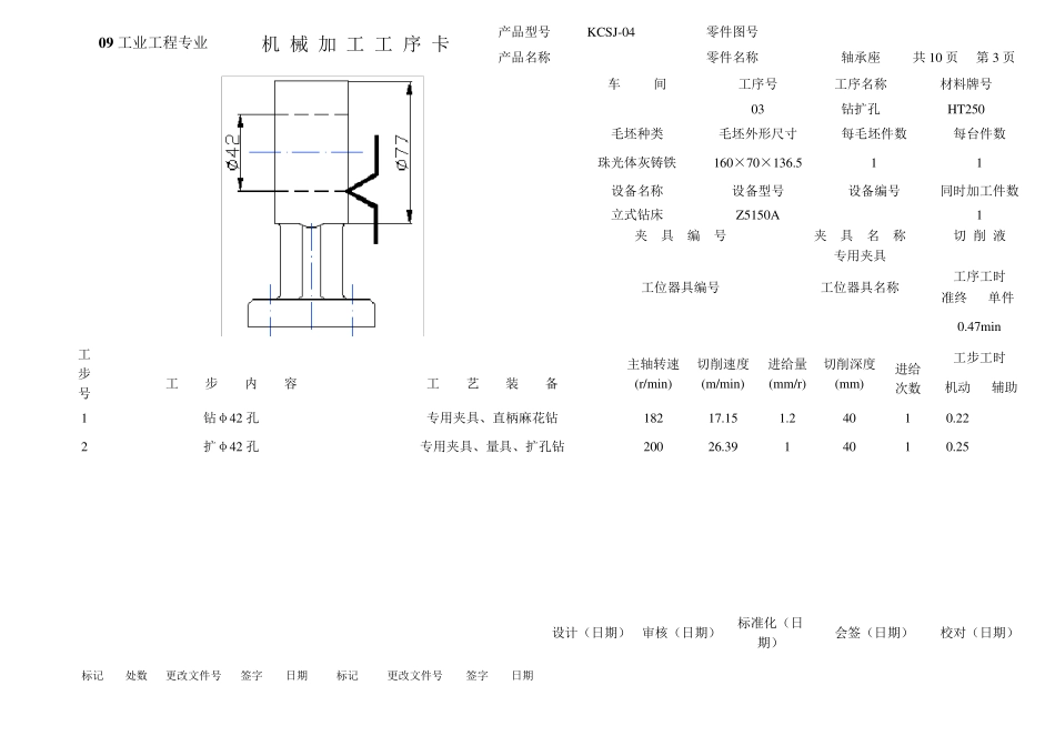 KCSJ04轴承座工序卡片_第3页