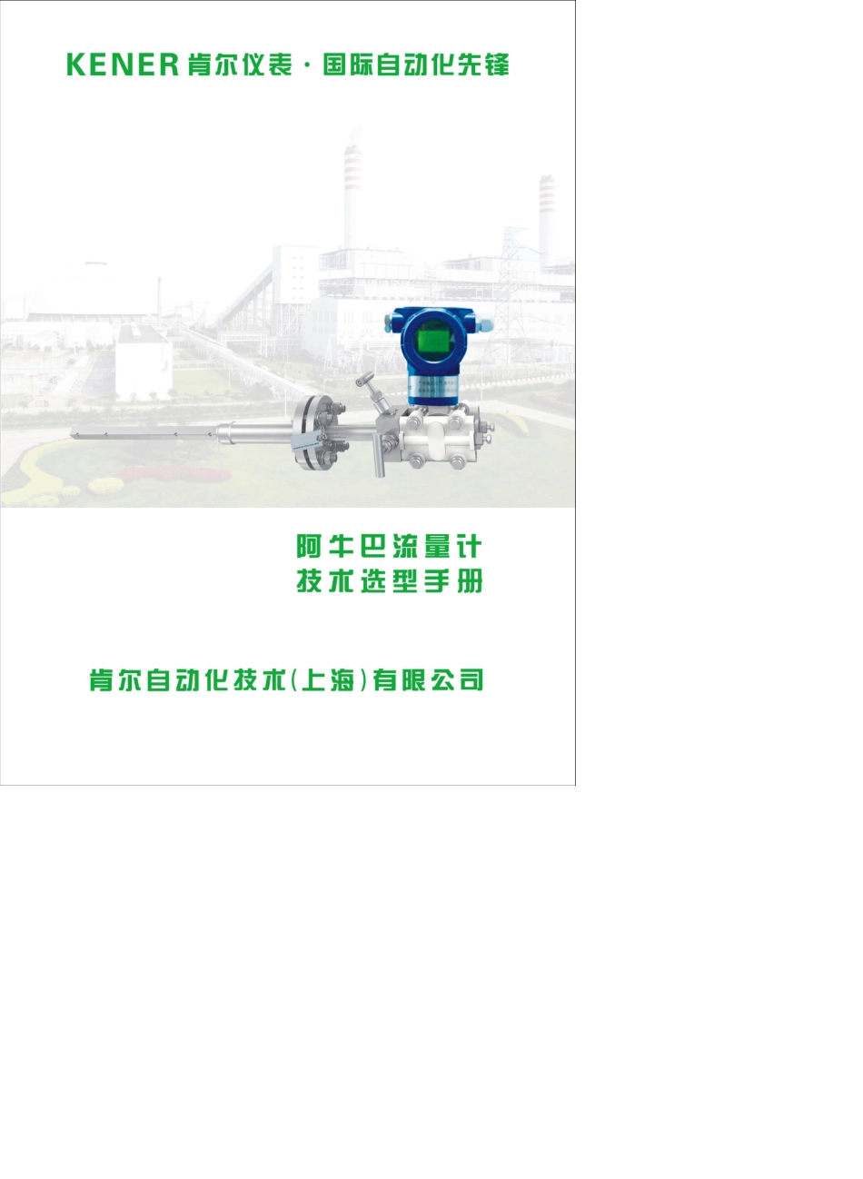 KERNB阿牛巴流量计技术说明书_第1页