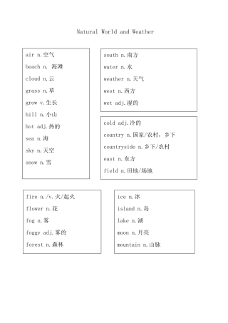 ket分类词汇表1