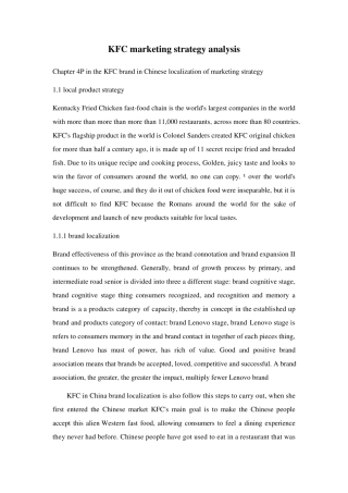 KFCmarketingstrategyanalysis