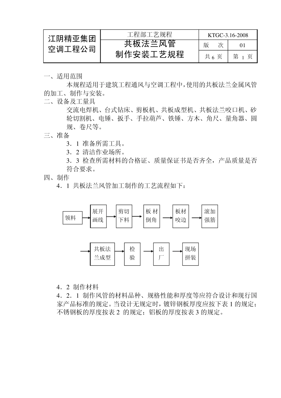 KTGC03.162008共板法兰风管安装规程_第1页