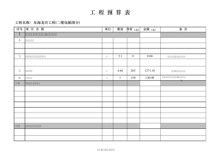 K歌王KTV装修工程包房(预算报价单)0624
