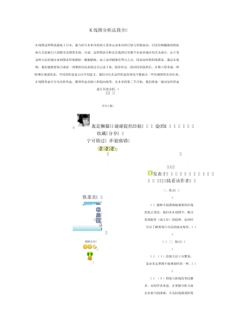 K线图分析法简介