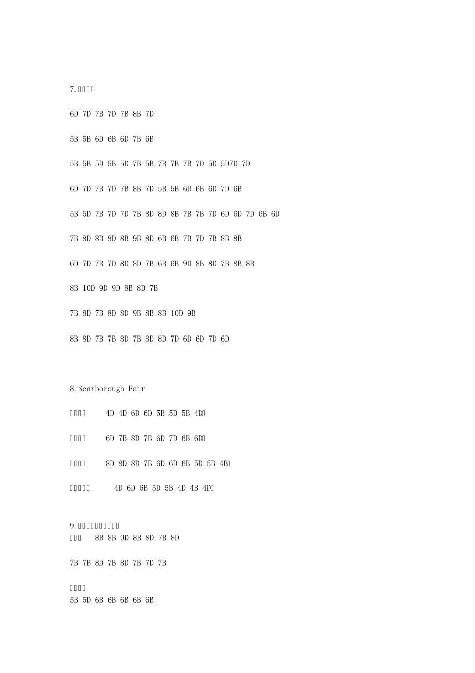 《星之所在》等14首半音阶口琴谱_第3页