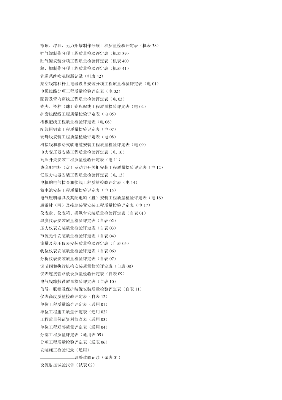《机电安装工程质量检验评定表》_第2页