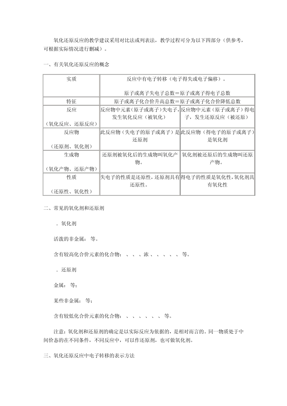 《氧化还原反应》教案_第2页
