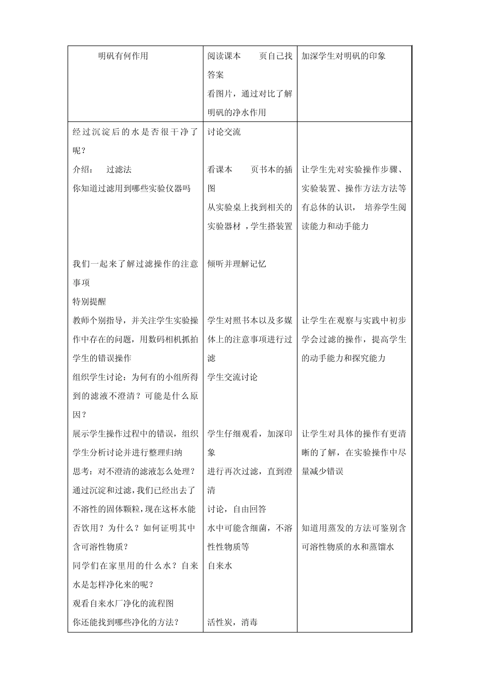 《水的净化》说课稿_第3页