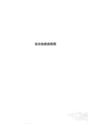 急诊抢救流程图