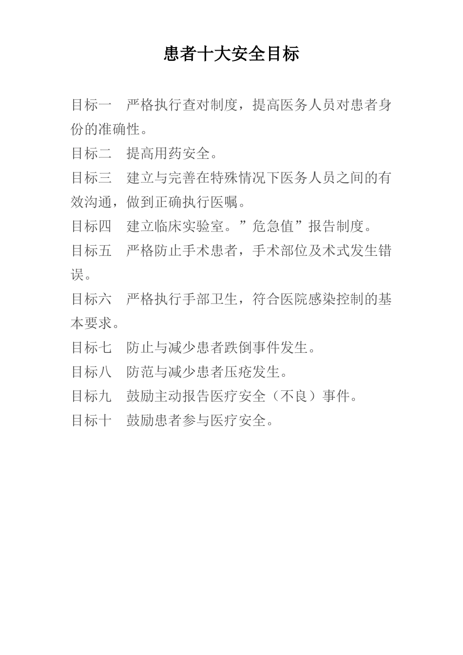 患者十大安全_第1页
