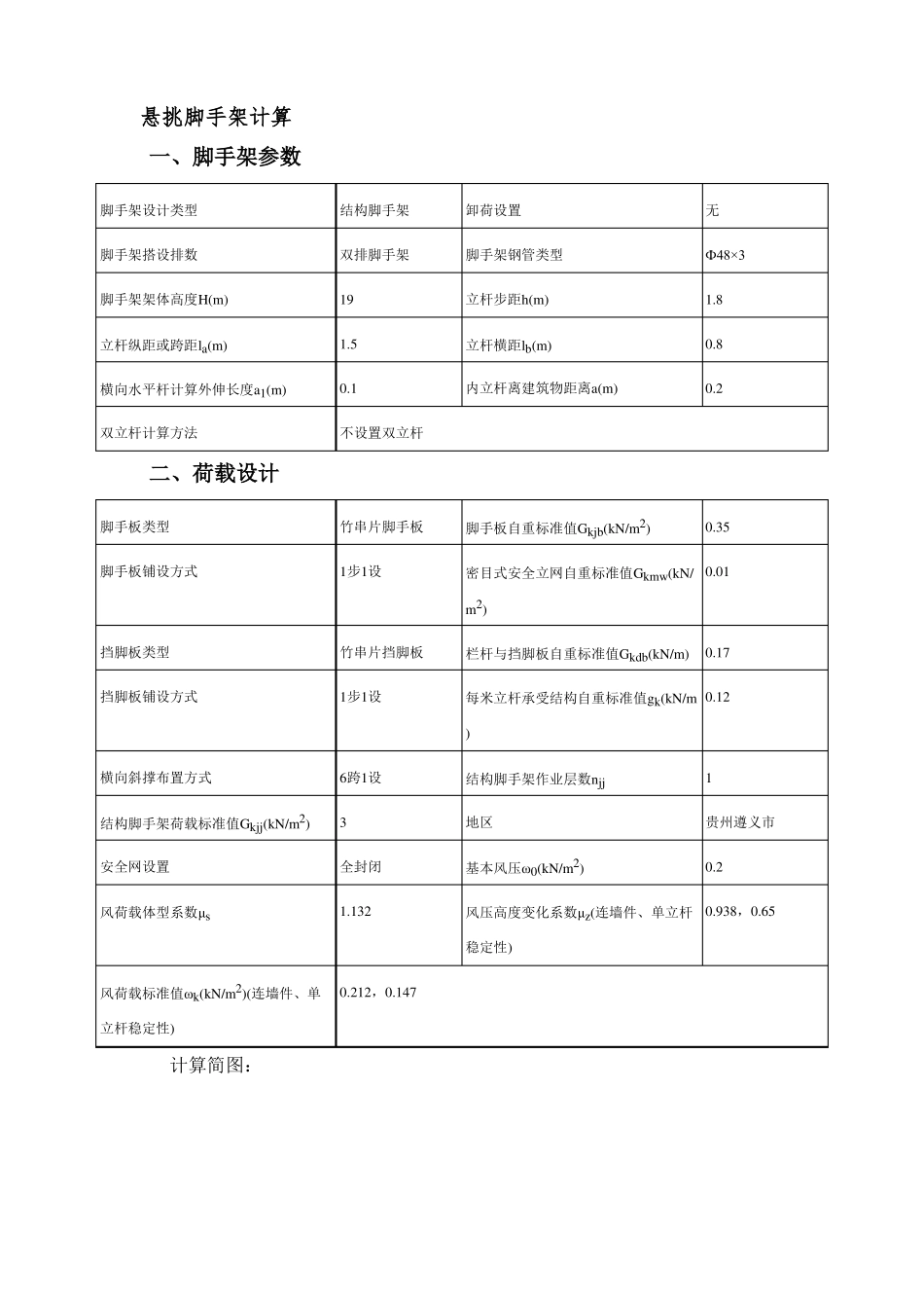 悬挑脚手架计算_第1页