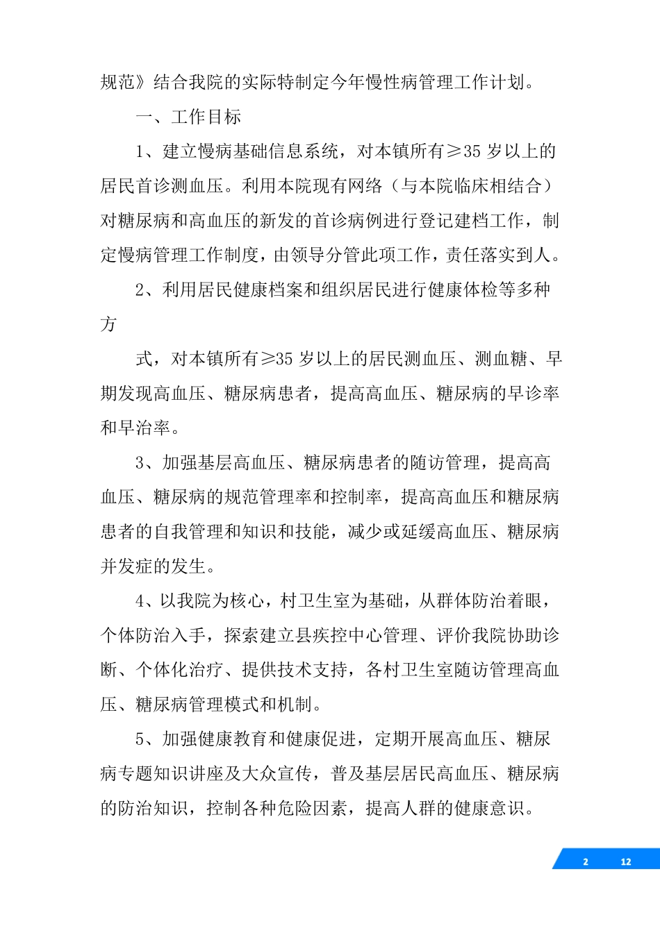 慢性病年工作计划_第2页