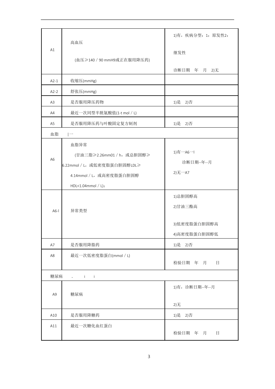 慢性病综合管理信息登记表_第3页