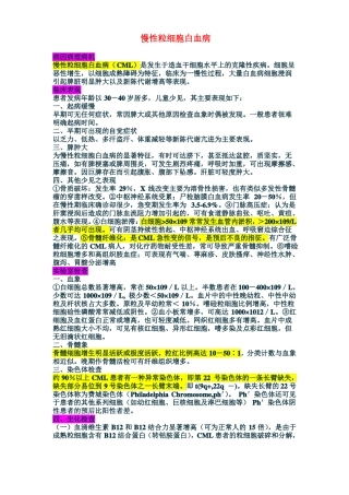慢性粒细胞白血病
