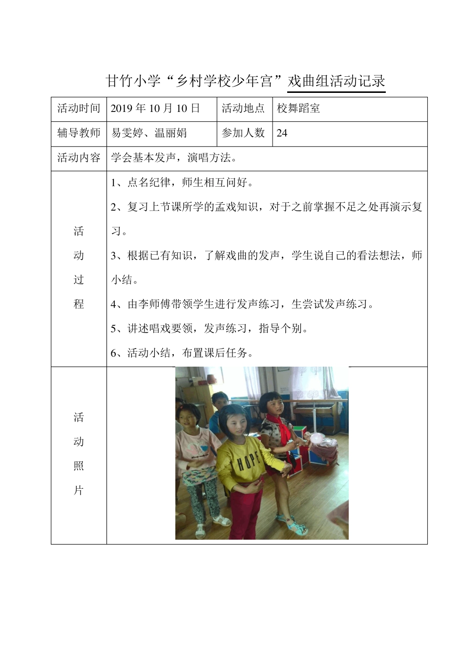 戏曲孟戏组活动记录_第3页