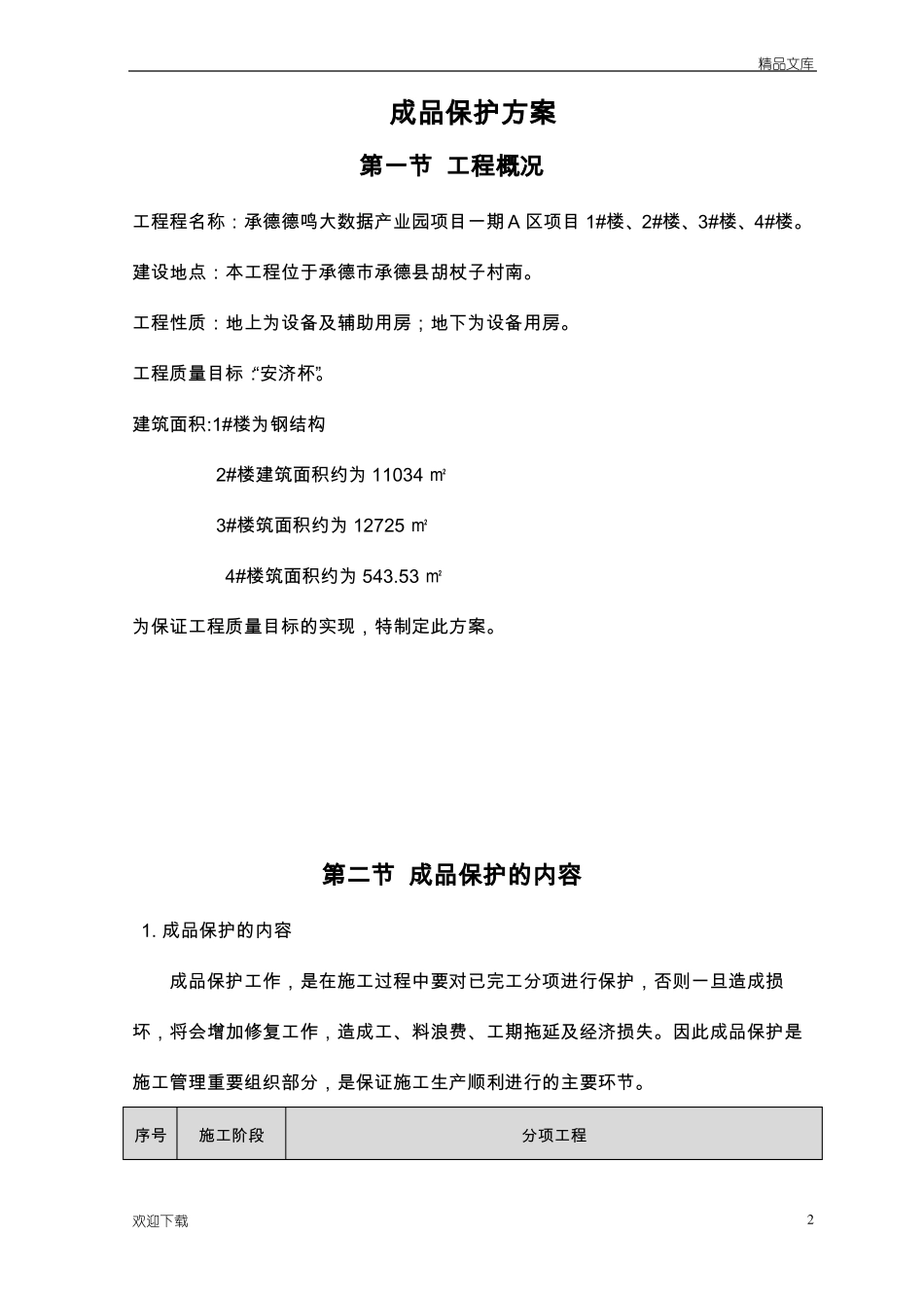 成品保护方案及措施52354_第2页