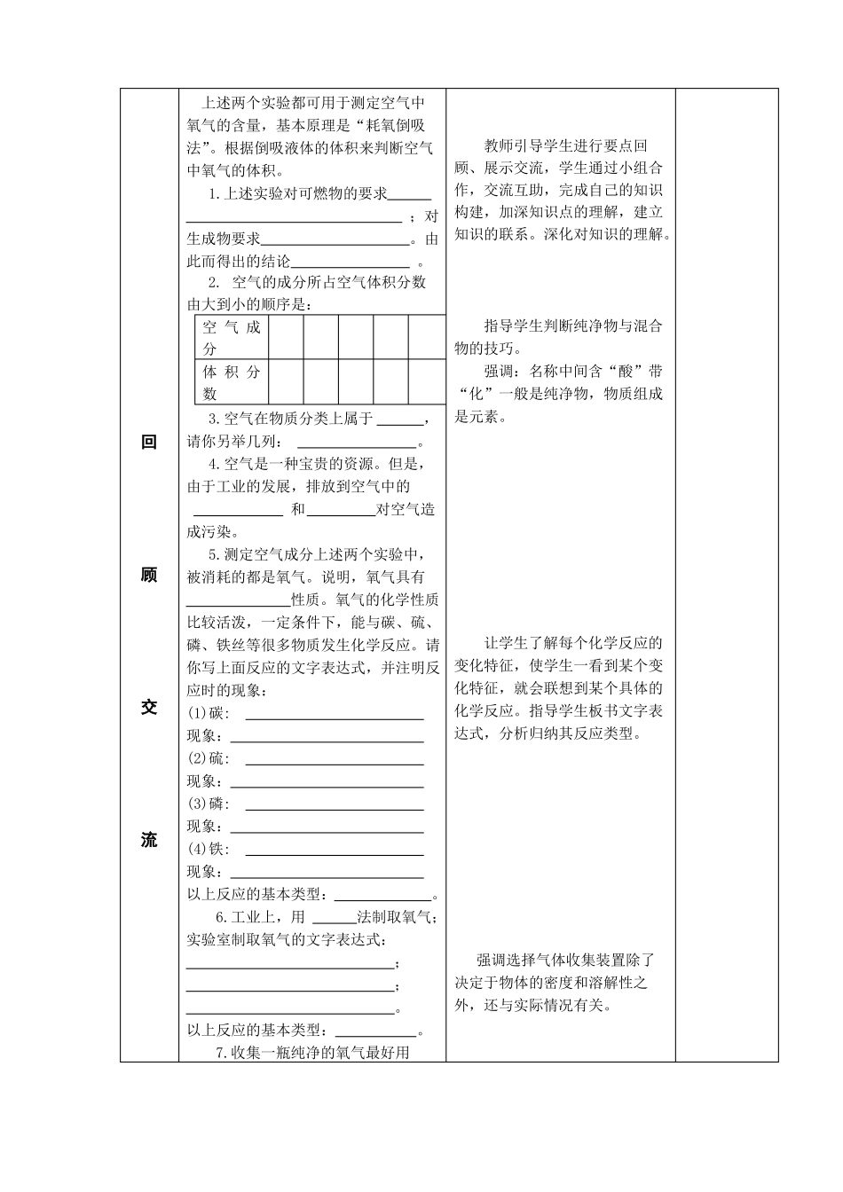 我们周围的空气复习教案_第2页