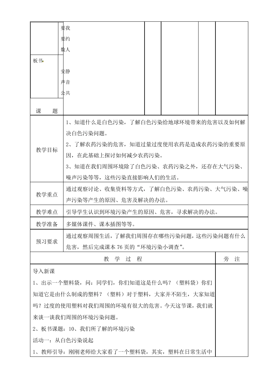 我们所了解的环境污染公开课优秀教案部编版2_第3页
