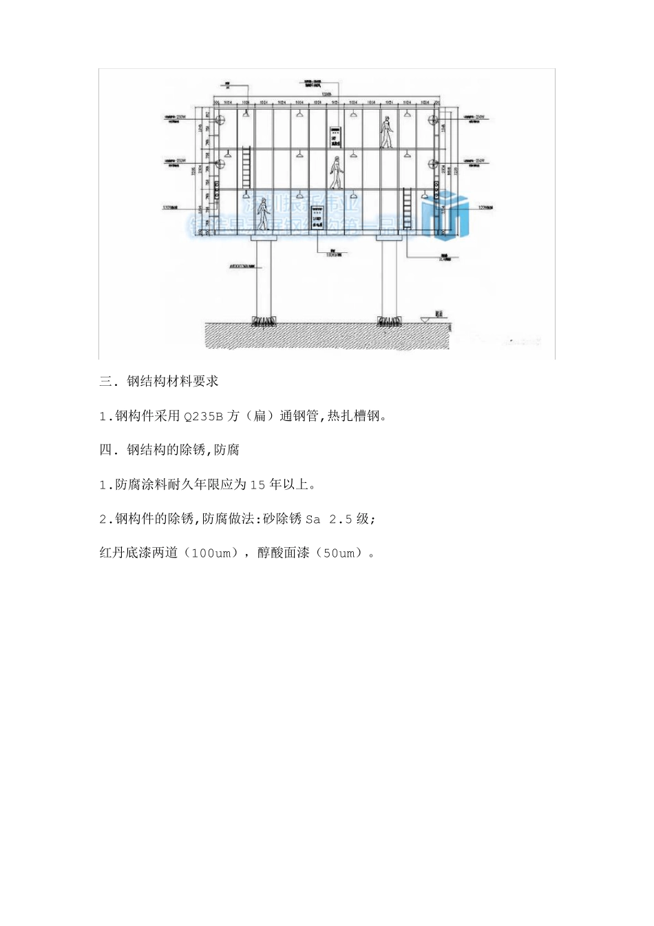 户外LED广告显示屏钢结构工程施工制作标准简介_第3页