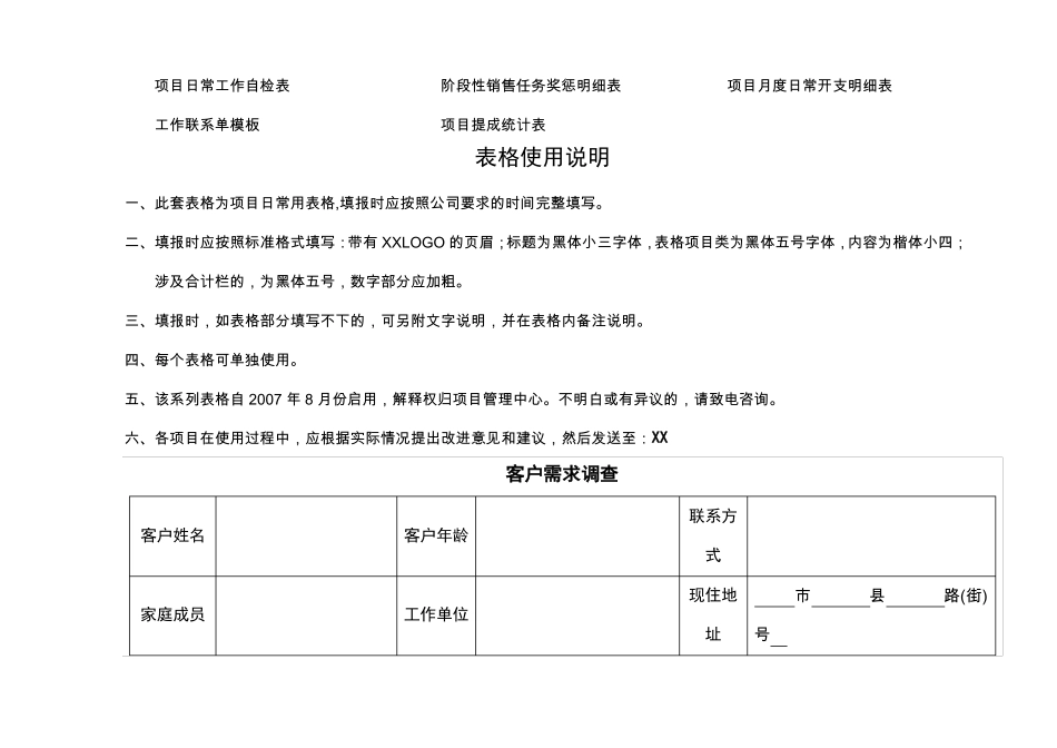 房地产全程营销策划全套表格_第2页