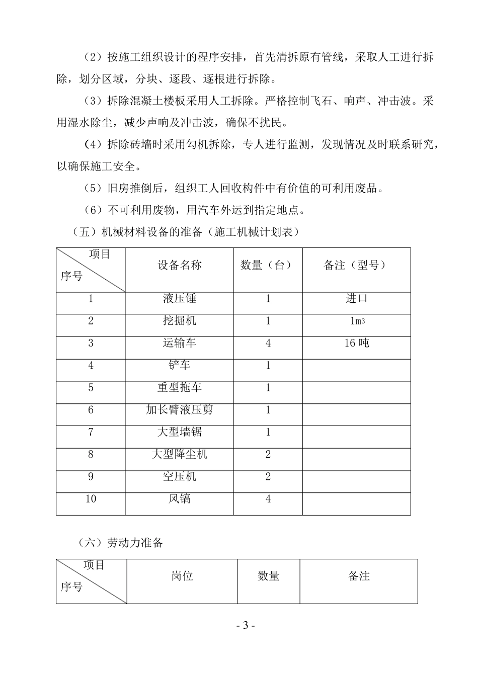 房屋建筑拆除施工方案_第3页