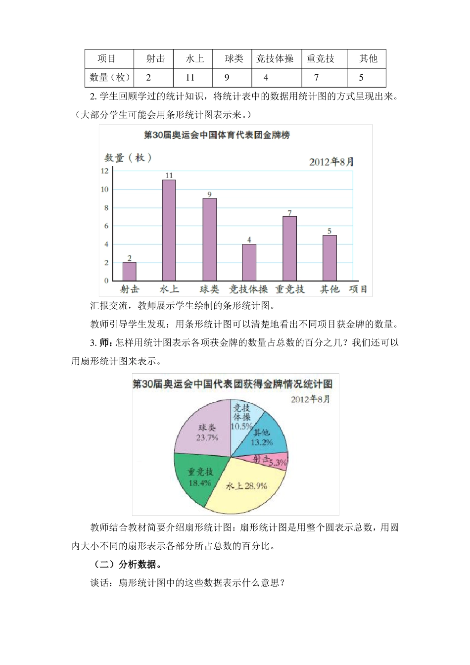扇形统计图精品教案通用版_第3页
