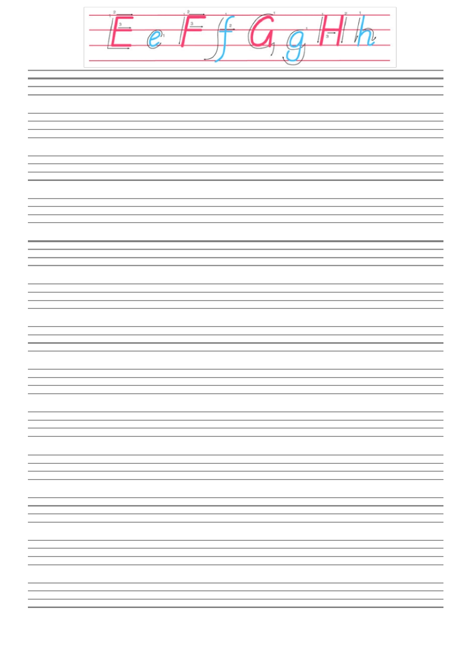 手写英语字母练习模板_第2页