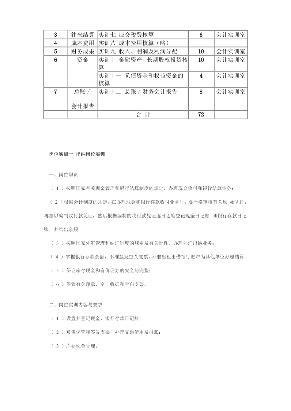 手工会计模拟实训大纲_第3页