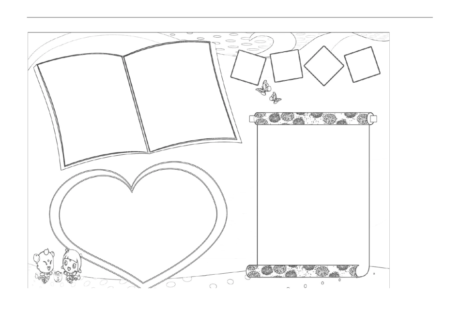 手抄报模板黑白和彩色_第1页