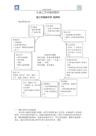 扎染艺术资料