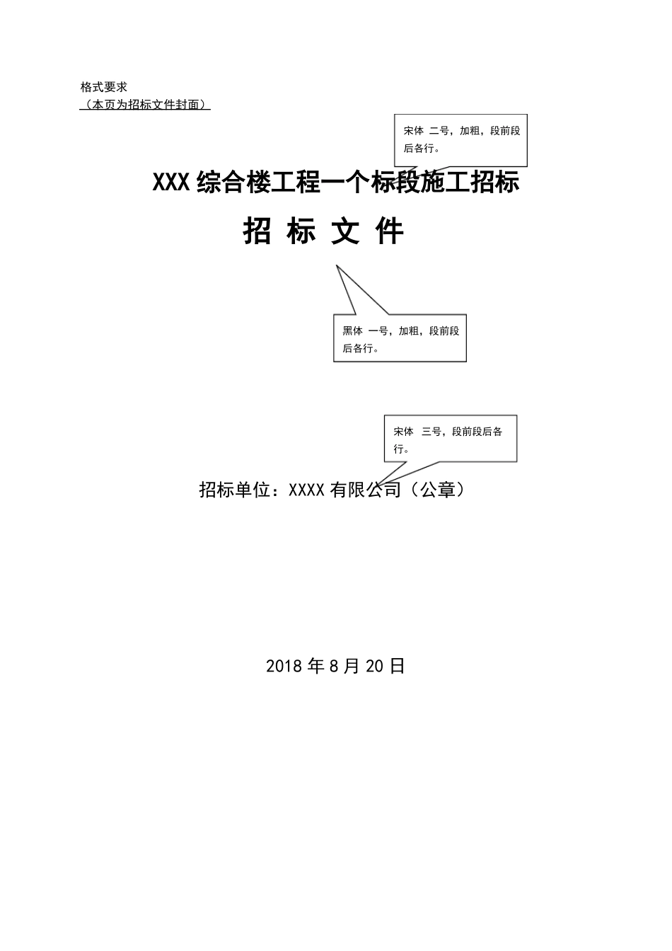 投标书字体格式要求大全_第1页