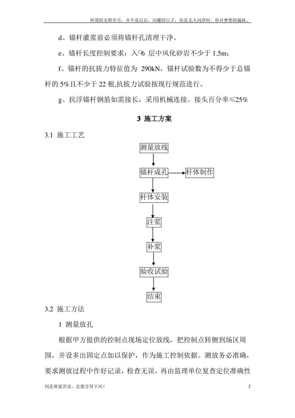 抗浮锚杆施工方案新_第3页