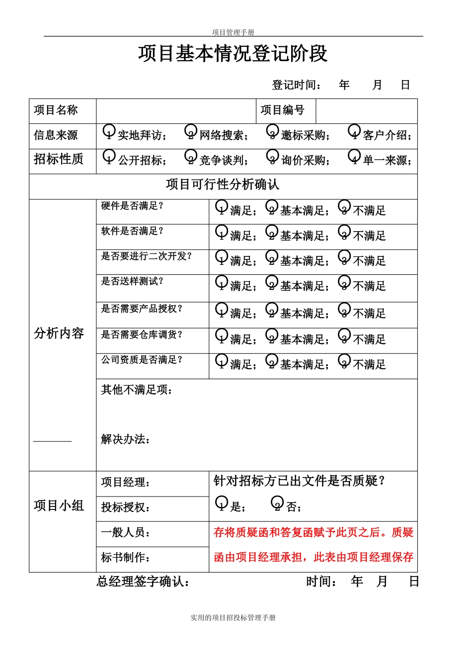 招投标项目管理手册--特别适合招投标管理混乱的中小企业_第1页