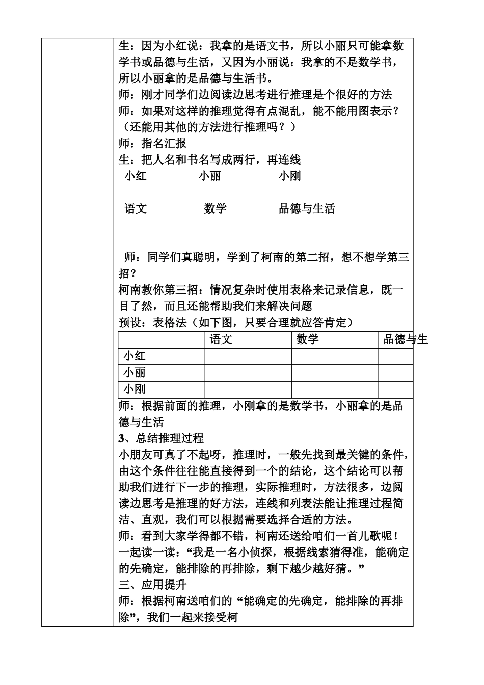授课教师公开课反思表_第3页