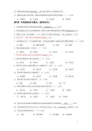 接上次造园史题库后面