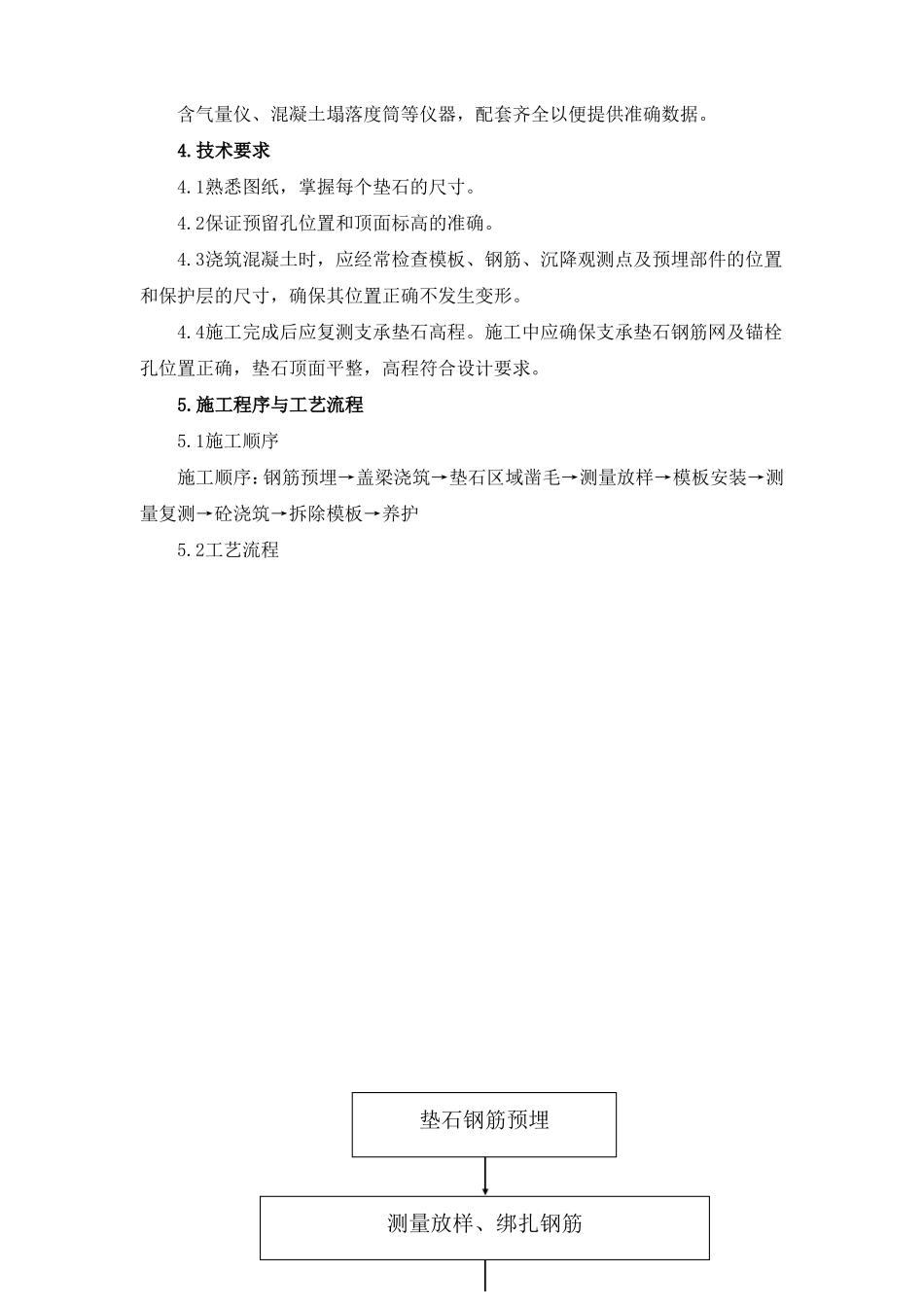 支承垫石施工作业指导书_第2页