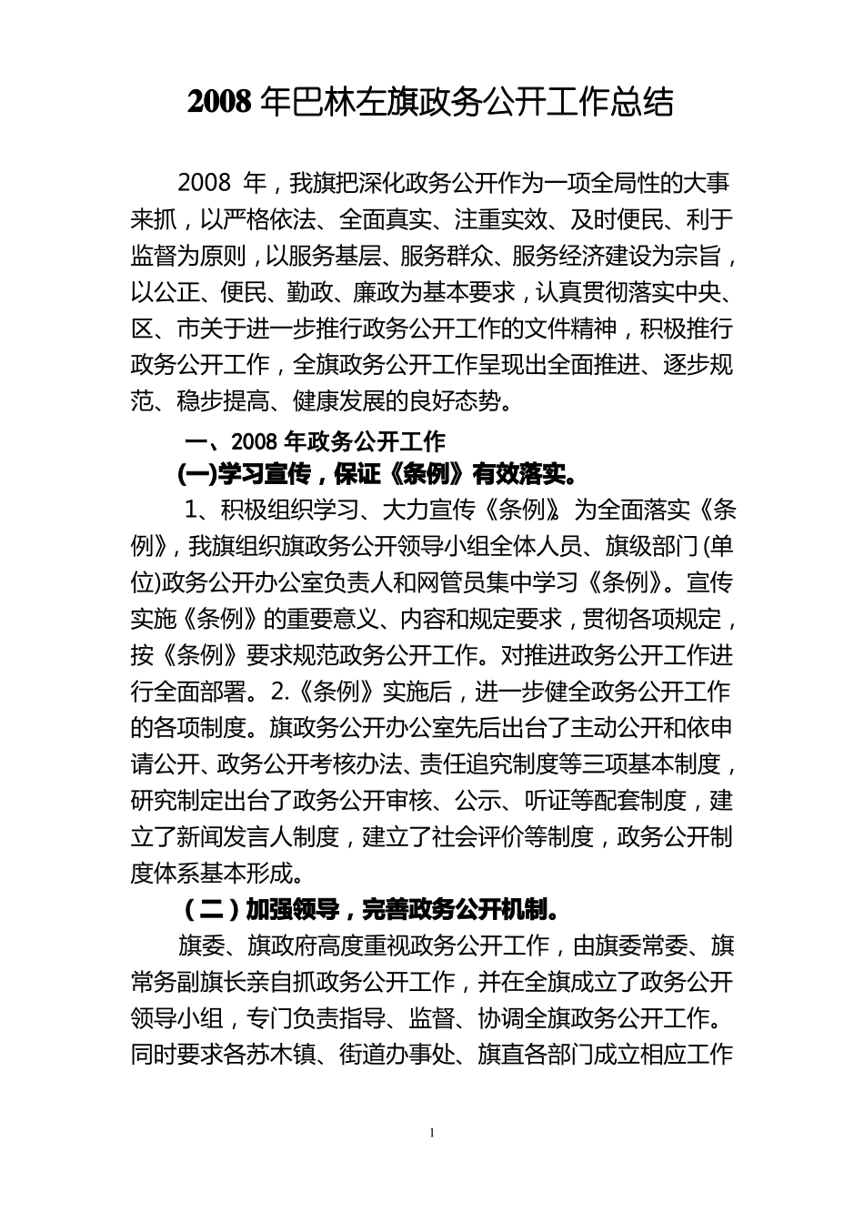 政务公开工作总结_第1页