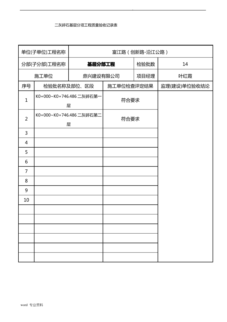 政工程质量验收记录表_第3页
