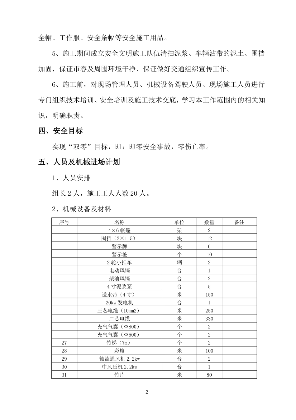 政污水管道清淤方案_第3页