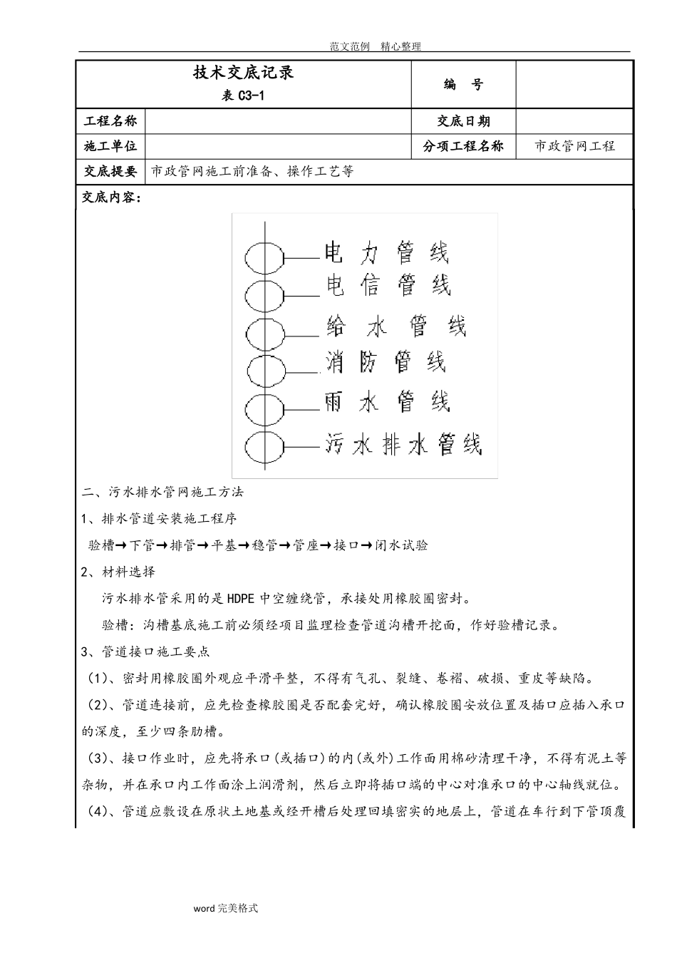 政管网技术交底记录_第2页