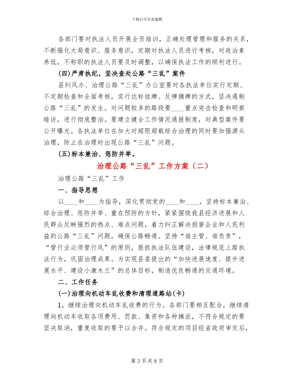 治理公路“三乱”工作方案_第3页