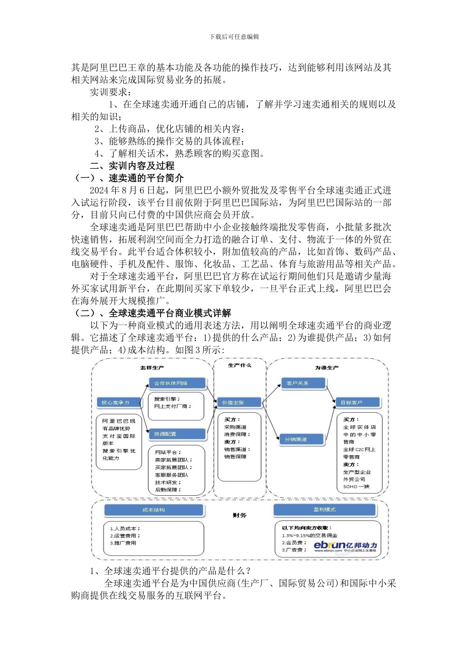 电子商务速卖通实训报告_第2页
